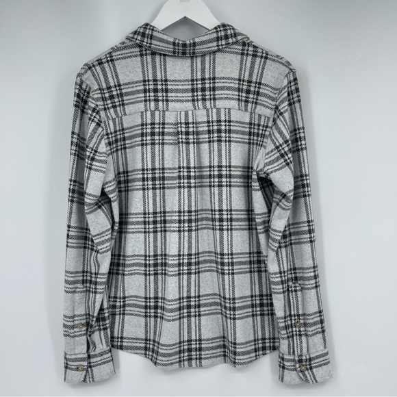 Faherty Legend Sweater Shirt Snowonder Plaid Womans Size L - Picture 3 of 7
